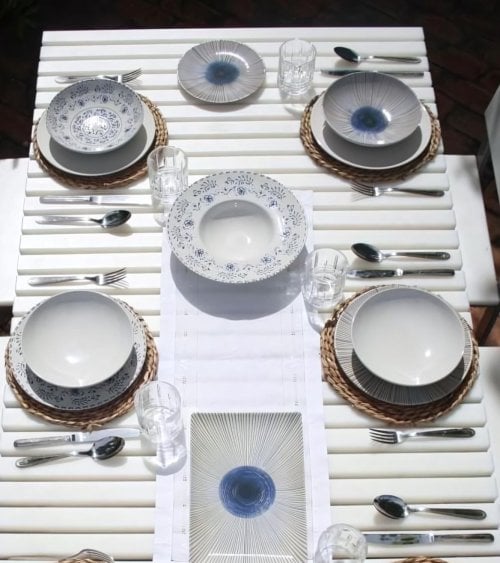 Bajo Plato de Porcelana Monaco