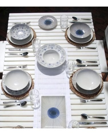 Bajo Plato de Porcelana Monaco