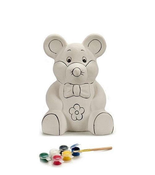 Hucha de Ratón Grande para Pintar