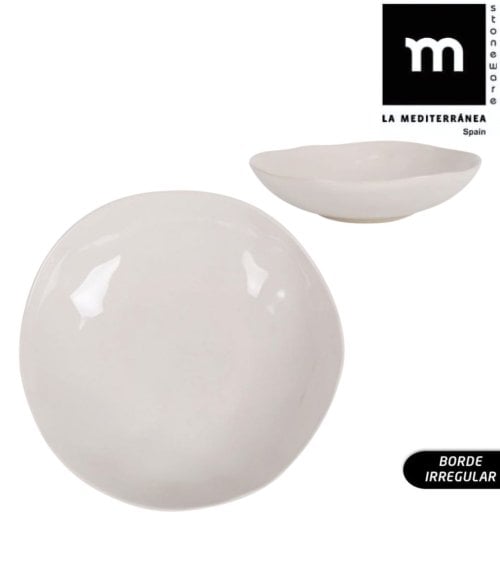 Plato Hondo Iberica con Borde Irregular