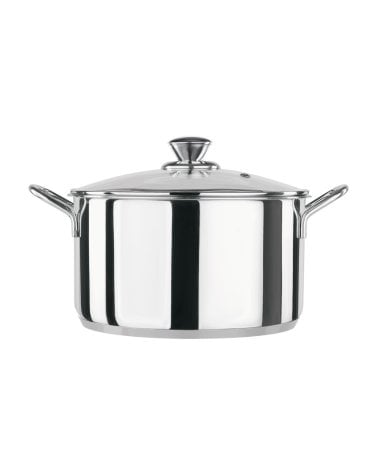 Olla Inox 18/10 Con Tapa de Cristal Chef