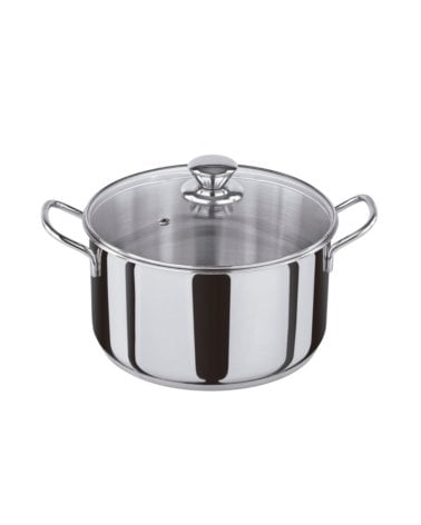 Olla Inox 18/10 Con Tapa de Cristal Chef