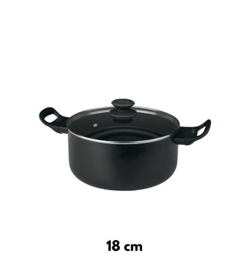 Olla de Aluminio con Tapa para Inducción Luxe