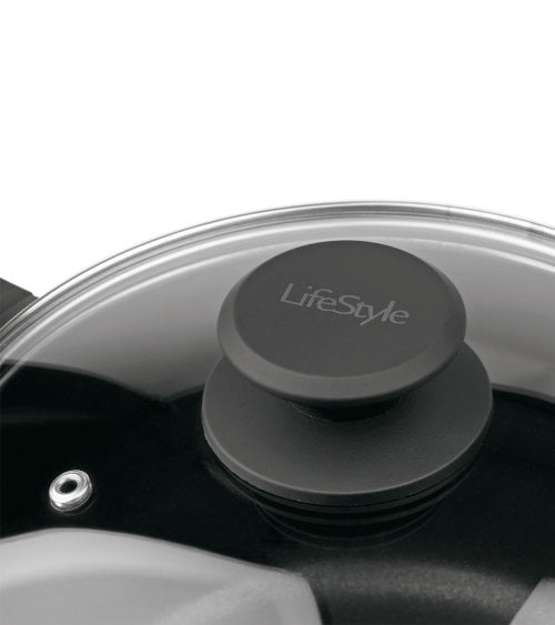 Olla Alta de Aluminio con Tapa Luxe