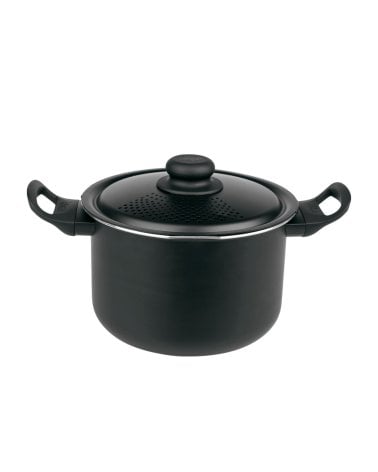 Olla de Aluminio con Tapa Escurridora para Pasta Luxe
