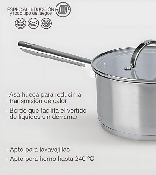 Cazo de Acero Inox con Tapa Master