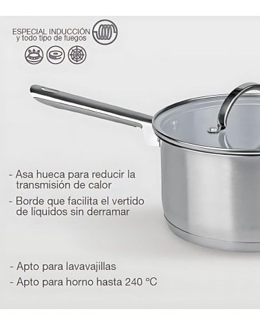 Cazo de Acero Inox con Tapa Master