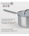 Cazo de Acero Inox con Tapa Master