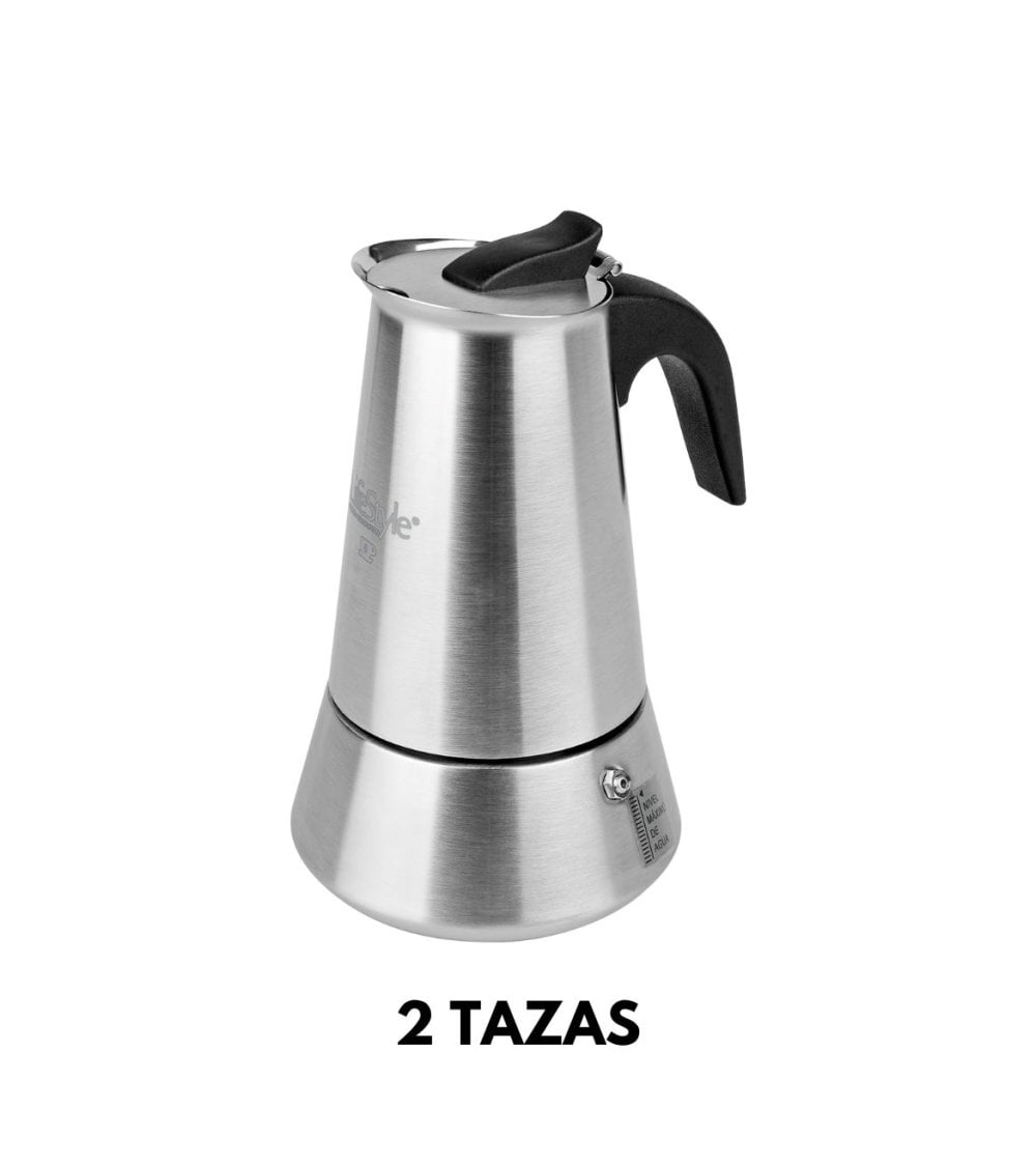 Cafetera Italiana de Acero Inoxidable Arábica