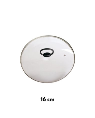 Tapa de Vidrio Templado con Asa Plegable