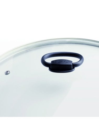 Tapa de Vidrio Templado con Asa Plegable