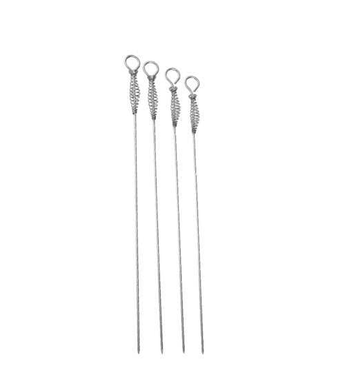 Set de 4 Pinchos para Barbacoa con Protección de Calor