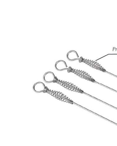 Set de 4 Pinchos para Barbacoa con Protección de Calor