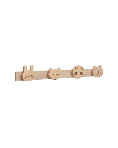 Perchero de Pared con Animales Salvajes