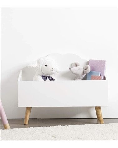 Cofre Infantil para Juguetes Nubes