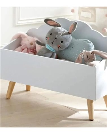 Cofre Infantil para Juguetes Nubes