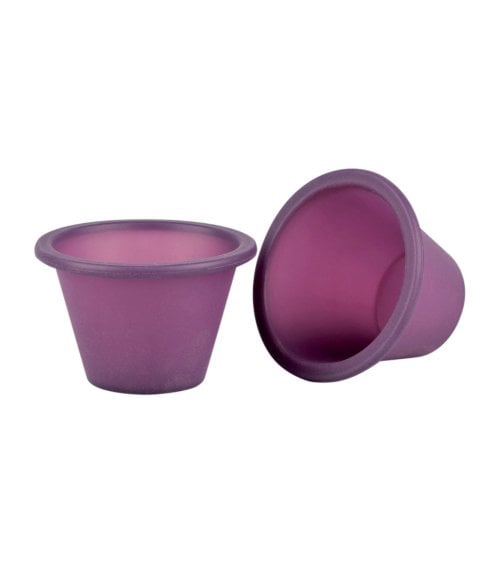 Set de 4 Moldes de Flan de Silicona Violett