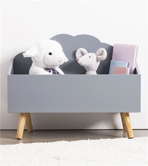 Cofre Infantil para Juguetes Nubes