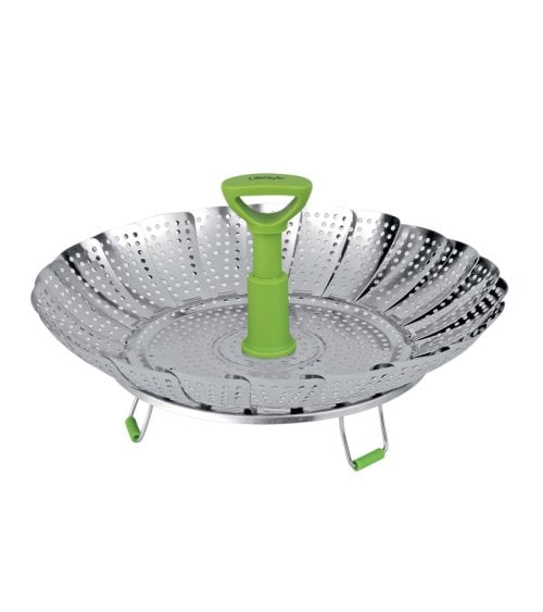 Cesto para Verduras al Vapor de Acero Inox