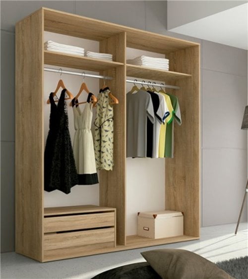 Armario con Dos Puertas Correderas Baena