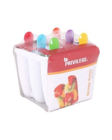 Molde de Plástico para 6 Helados Caseros