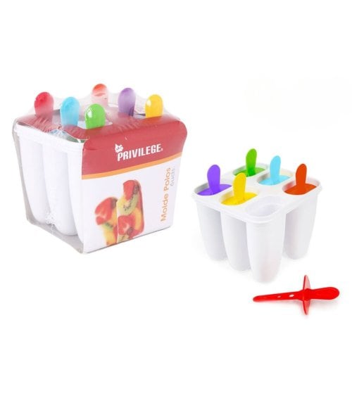 Molde de Plástico para 6 Helados Caseros
