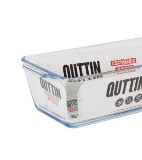 Fuente Alta Rectangular de Vidrio Quttin