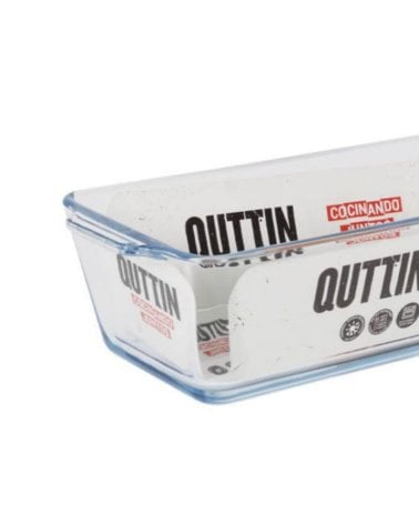 Fuente Alta Rectangular de Vidrio Quttin