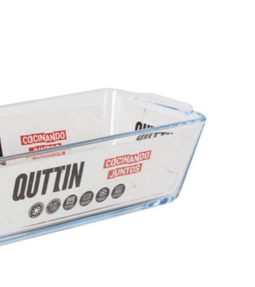 Fuente Alta Rectangular de Vidrio Quttin