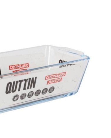 Fuente Alta Rectangular de Vidrio Quttin