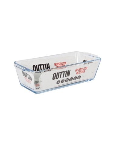 Fuente Alta Rectangular de Vidrio Quttin