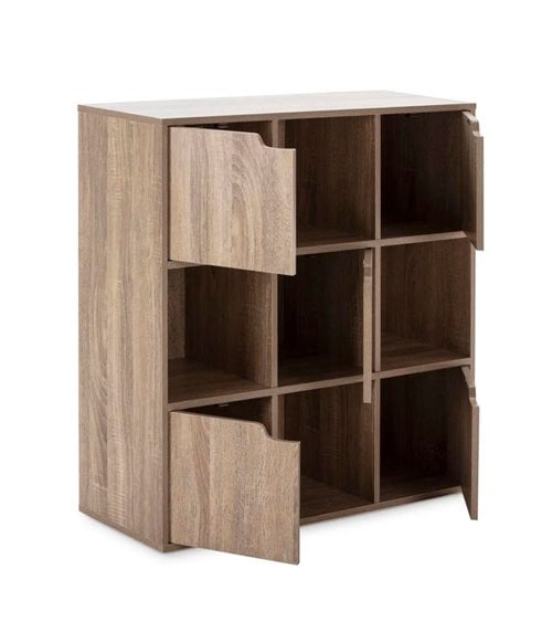 Estantería Cubo de 5 Puertas y 4 Huecos 