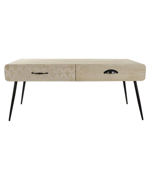 Mesa Café Paulownia de 2 Cajones