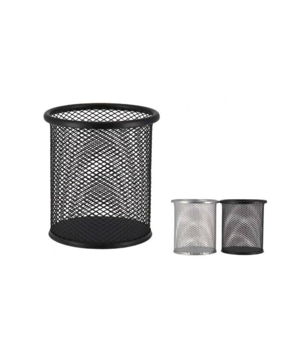 Cubilete Portalápices de Rejilla Metálica