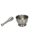 Mortero de Acero Inox con Mazo