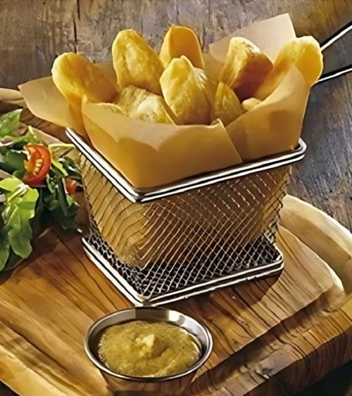 Cestillo con Asa para Freir de Acero Inox