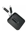 Asadora Grill con Asa Plegable de Piedra