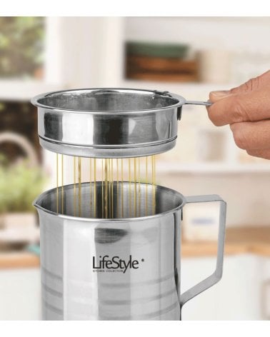 Grasera con Filtro de Malla Fina de Acero Inox