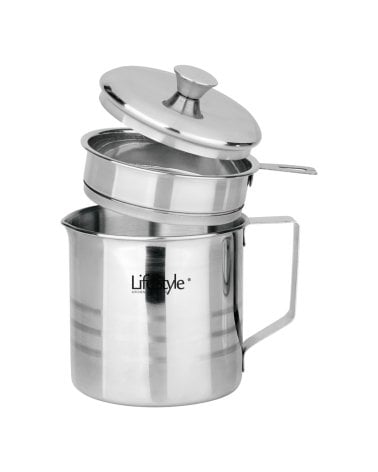 Grasera con Filtro de Malla Fina de Acero Inox