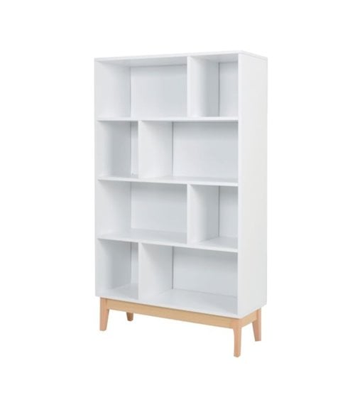 Librería Clary con 8 estantes blanco