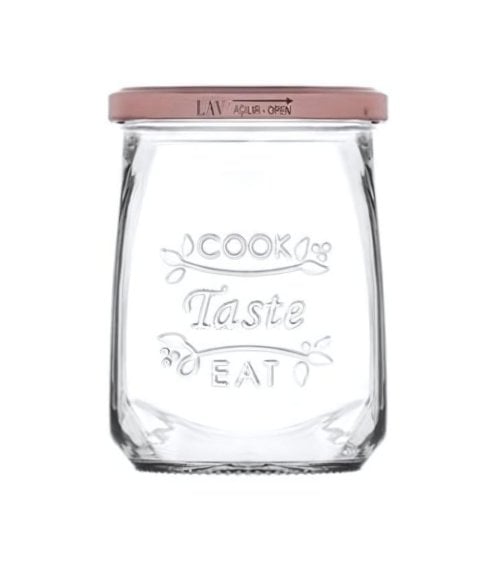 Tarro de Cristal con Tapa de Metal Tasty
