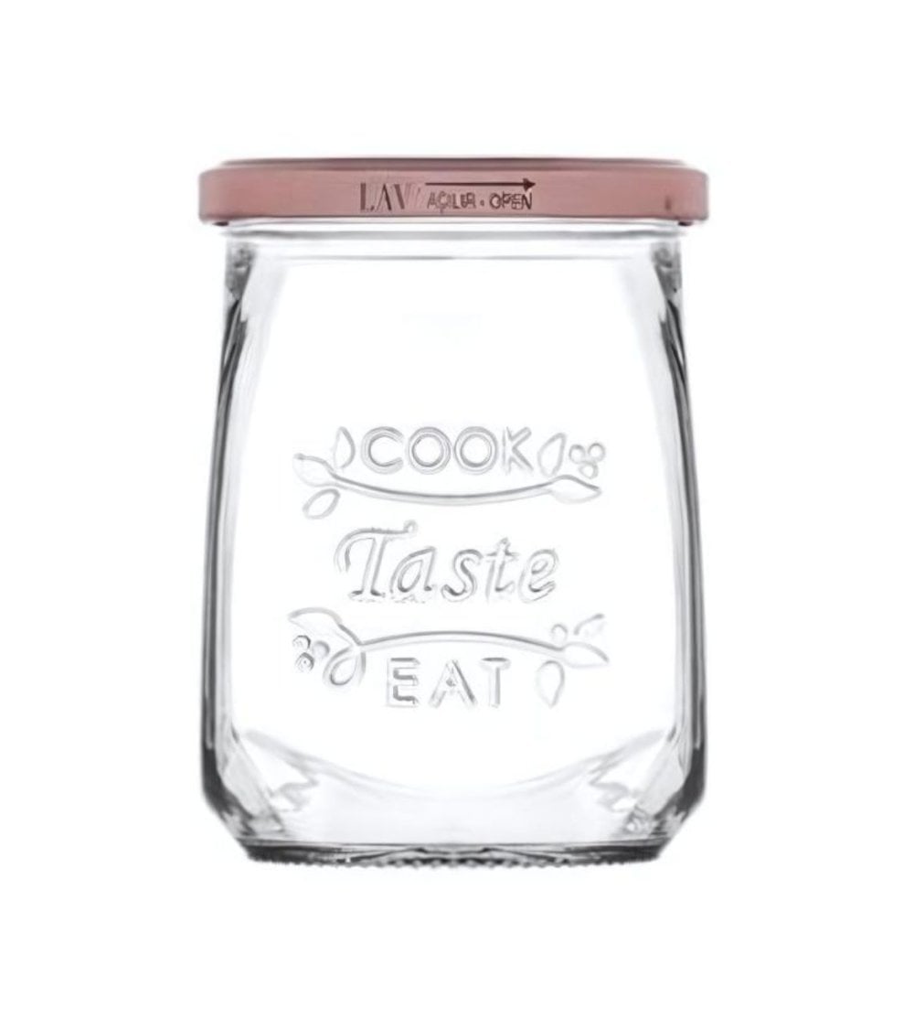 Tarro de Cristal con Tapa de Metal Tasty