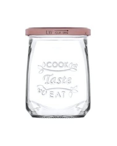 Tarro de Cristal con Tapa de Metal Tasty