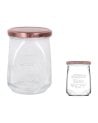 Tarro de Cristal con Tapa de Metal Tasty