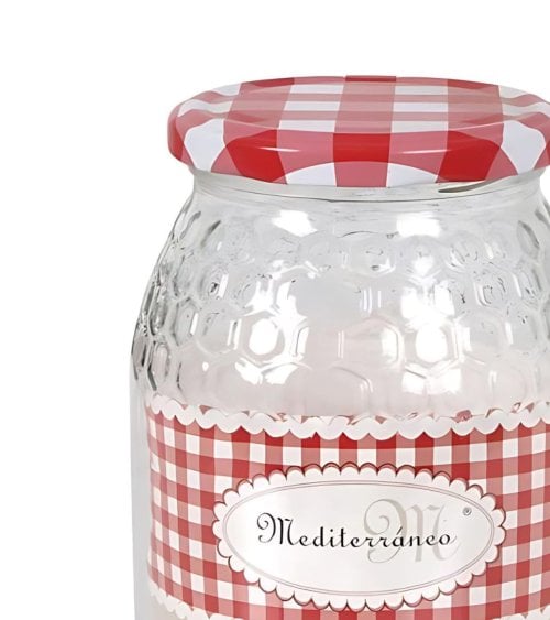 Tarro para Miel de Vidrio con Celdillas