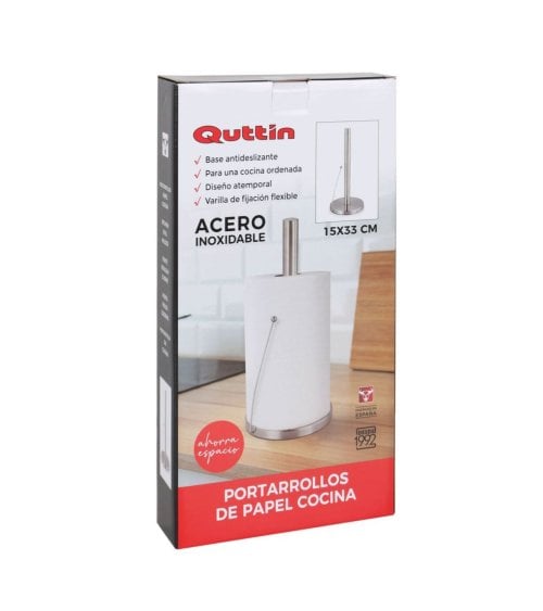 Portarrollo de Cocina de Acero Quttin