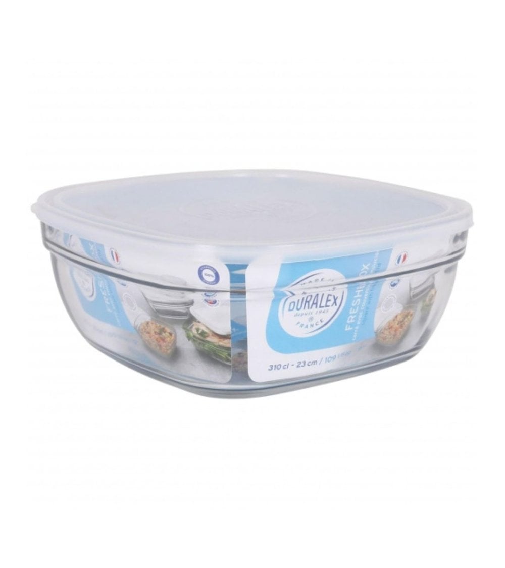 Fiambrera Cuadrada de Vidrio Freshbox