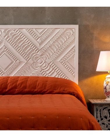 Cabecero Blanco de Madera Vintage