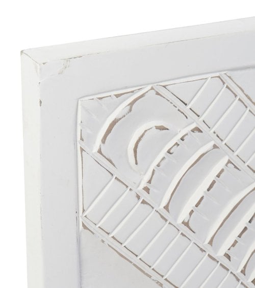 Cabecero Blanco de Madera Vintage