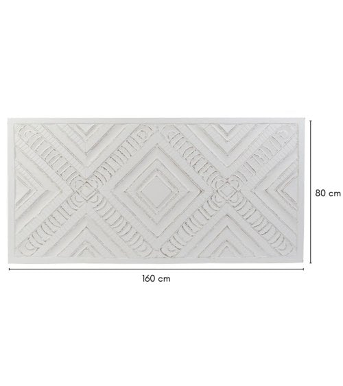 Cabecero Blanco de Madera Vintage